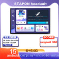 STAPON 13inch 6+64G for toyota rav4 2019-2023 android16 1920x1200p 2k screen carplay android auto OCTA CORE support 360camera car android headunit car android stereo WiFi Bluetooth 5.0 GPS FM rear view S133