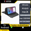 STAPON 9inch for Ford Fiesta 2008-2016 android16 64 128 256GB 2k QLED IPS voice command carplay android auto OCTA CORE DSP 4G LTE 360camera DASHCAM car stereo android HEAD UNIT plug play WiFi GPS FM AM
