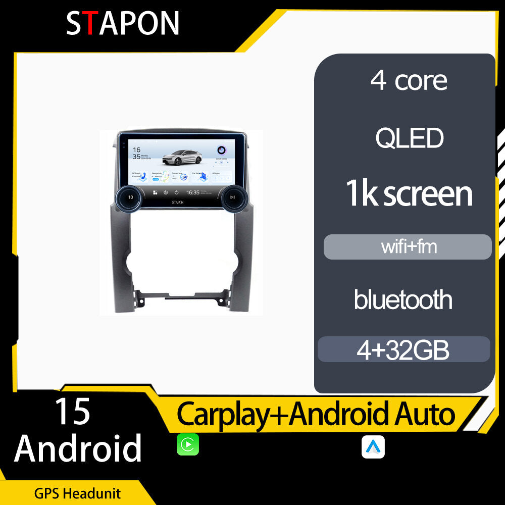 STAPON 10.5inch 4+32GB for kia sorento 2009-2015 android16 carplay android auto 2.5D qled 1k SCREEN quad CORE car android head unit stereo WiFi Bluetooth GPS FM rear view S105