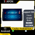STAPON 13inch 64GB 128GB for E39 E53 M5 X5 android16 1920x1200p 2k screen carplay android auto OCTA CORE support 360camera car android headunit car android stereo WiFi Bluetooth 5.0 GPS FM rear view S133