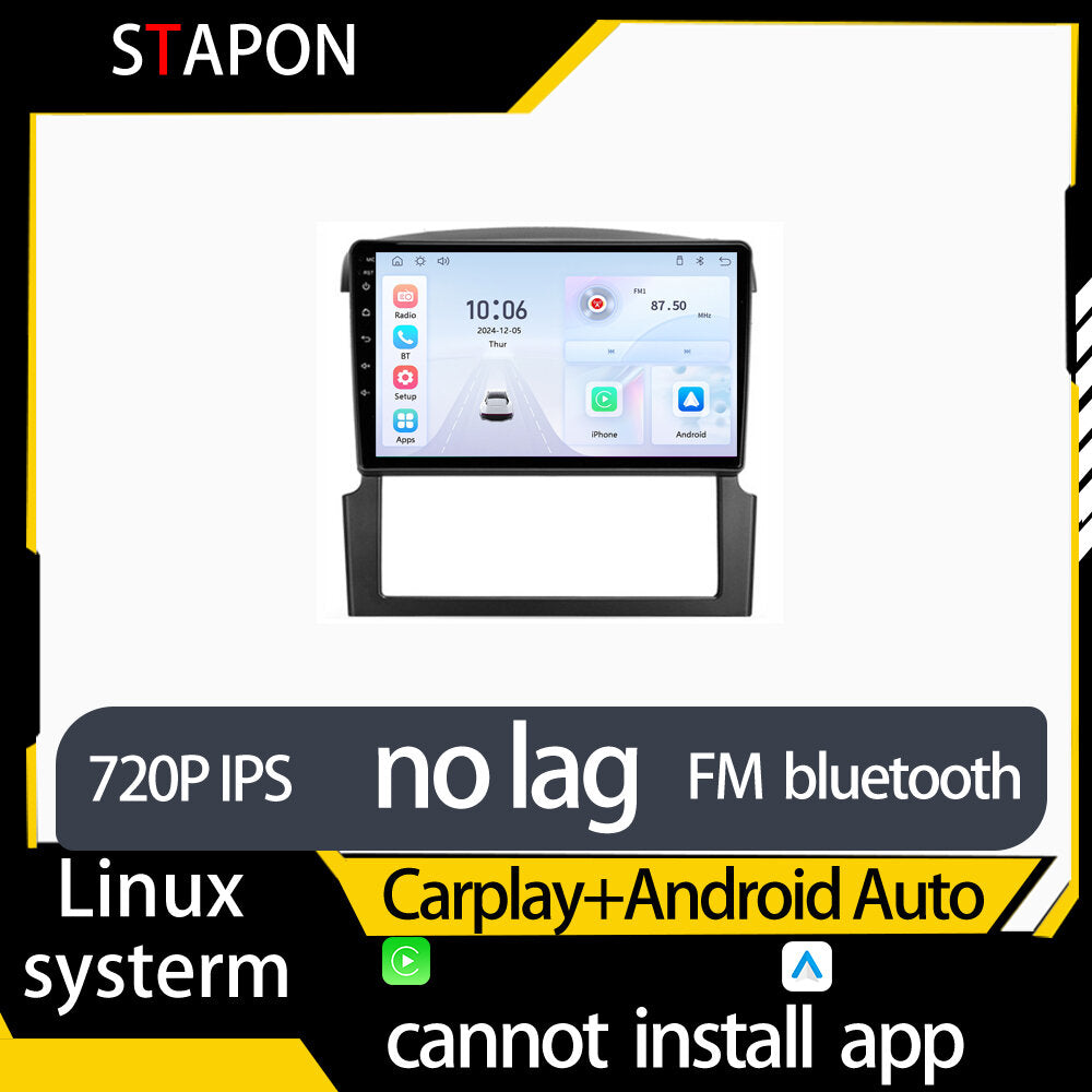 STAPON 9inch for kia sorento 2002-2008 linux mp5 with carplay android auto fm 1280x720p ips screen mirror link touch screen steering control L5
