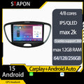 STAPON 9inch for hyundai i10 2008-2013 android16 64 128 256GB QLED IPS carplay android auto OCTA CORE DSP 4G LTE 360camera DASHCAM car stereo ANDROID HEAD UNIT plug play with WiFi Bluetooth GPS FM AM rear view