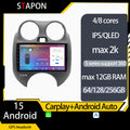 STAPON 9inch for nissan almera 2010-2015 android16 64 128 256GB QLED IPS voice command carplay android auto OCTA CORE DSP 4G lte 360camera dashcam car stereo android HEAD UNIT plug play WiFi Bluetooth GPS