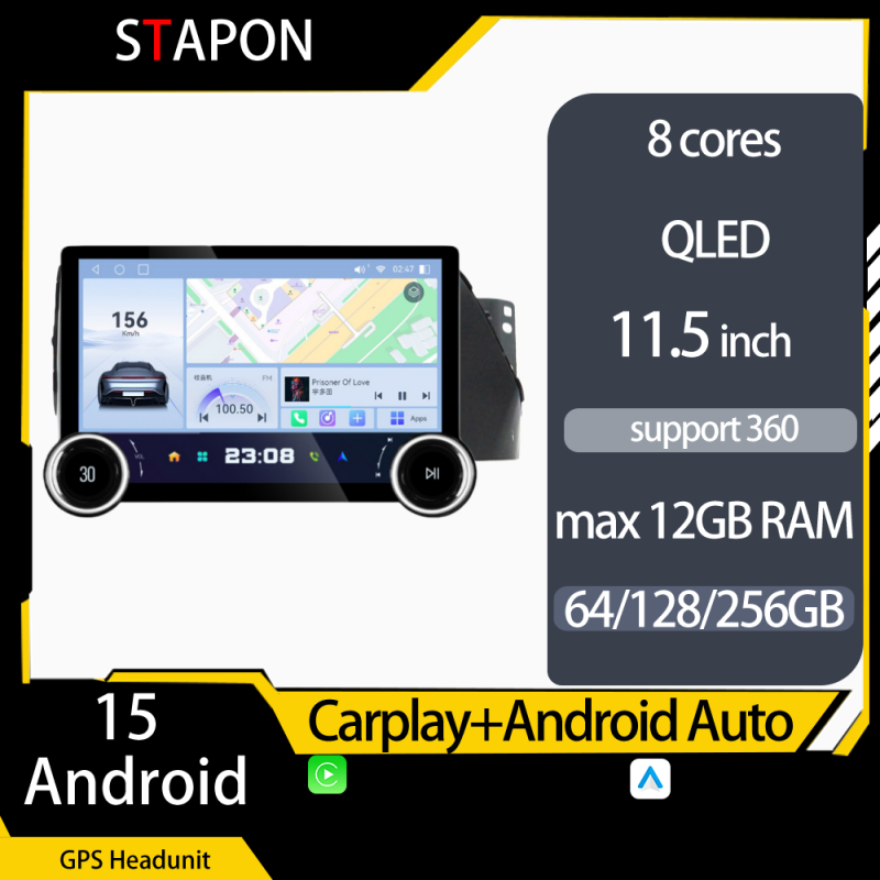 STAPON 11.5inch 64GB 128GB for hyundai reina android16 1920x1200p 2k screen carplay android auto 8CORE support 360camera car android headunit stereo 4g WiFi Bluetooth 5.0 GPS am FM rear view S115