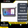 STAPON 9inch for honda civic 2012-2015 4 128 256GB Android15 QLED OCTA CORE voice command DSP 4G LTE carplay android auto 360camera car stereo navigation HEADUNIT WiFi Bluetooth GPS FM AM