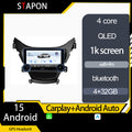 STAPON 10.5inch 4+32GB for hyundai elantra 2011-2013 android16 carplay android auto 2.5D qled 1k SCREEN quad CORE car android head unit stereo WiFi Bluetooth GPS FM rear view S105