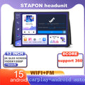 STAPON 13inch 6+64G for honda crv 2017-2023 android16 1920x1200p 2k screen carplay android auto OCTA CORE support 360camera car android headunit car android stereo WiFi Bluetooth 5.0 GPS FM rear view S133