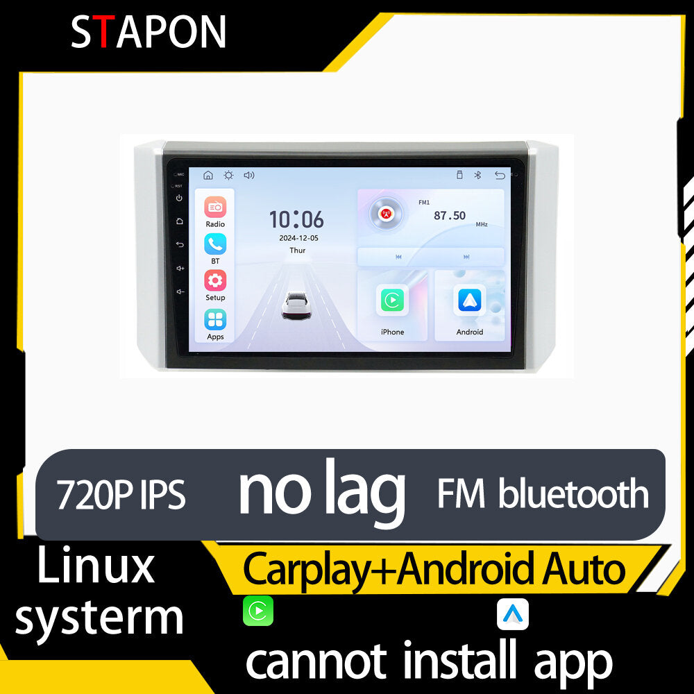 STAPON 9inch for mitsubishi xpander 2017-2019 linux mp5 with carplay android auto fm 1280x720p ips screen mirror link touch screen steering control L5