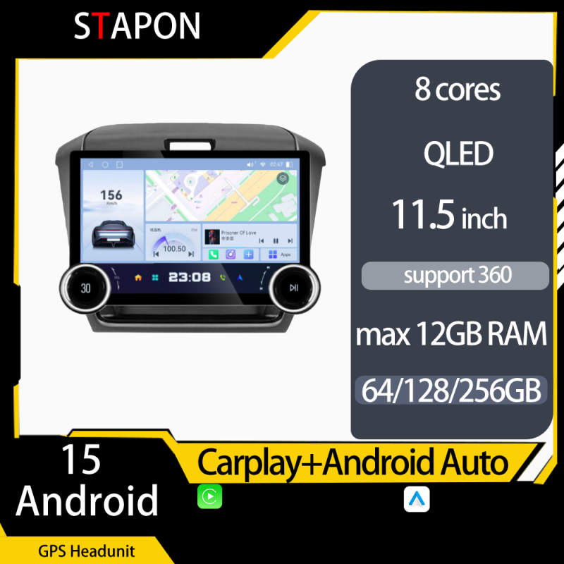 STAPON 11.5inch 64GB 128GB for honda freed android16 1920x1200p 2k screen carplay android auto 8CORE support 360camera car android headunit stereo 4g WiFi Bluetooth 5.0 GPS am FM rear view S115