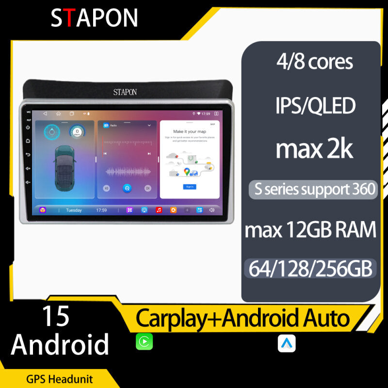 STAPON for Kia sorento 2013-2015 android16 64 128 256GB carplay android auto 4G DSP 360camera car stereo android HEAD UNIT multimedia player WiFi Bluetooth GPS steering wheel control rear view