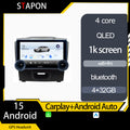 STAPON 10.5inch 4+32GB for dmax 2017-2019 android16 carplay android auto 2.5D qled 1k SCREEN quad CORE car android head unit stereo WiFi Bluetooth GPS FM rear view S105