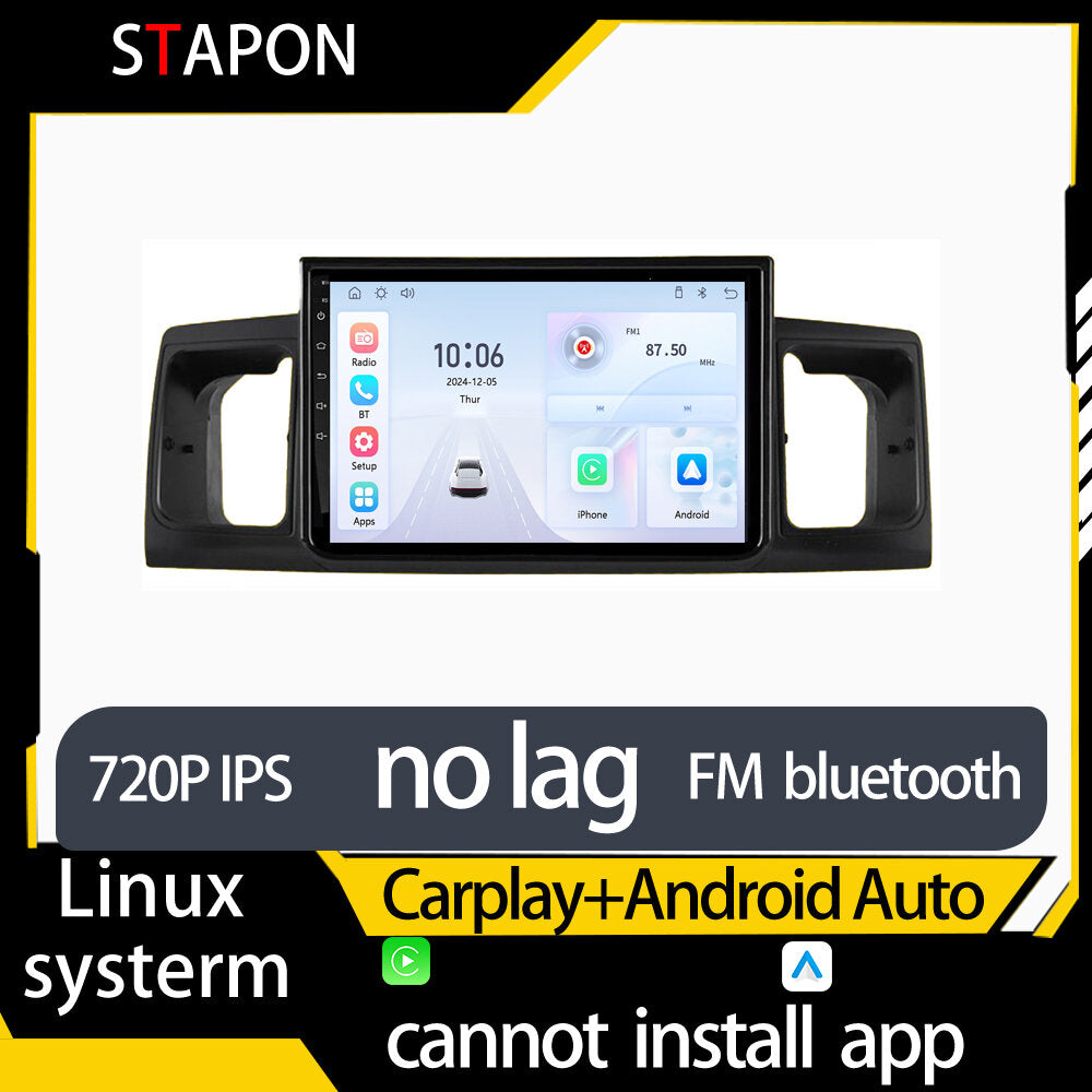 STAPON 9inch for toyota corolla 2002-2006 linux mp5 with carplay android auto fm 1280x720p ips screen mirror link touch screen steering control L5
