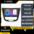 STAPON 10inch FOR nissan xtrail 2013-2017 android16 64 128 256GB QLED IPS voice command OCTA CORE DSP 4G LTE carplay android auto 360camera dashcam car android HEAD UNIT plug play stereo navigation WiFi Bluetooth GPS