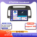 STAPON 13inch 6+64G for toyota camry 2002-2005 android16 1920x1200p 2k screen carplay android auto OCTA CORE support 360camera car android headunit car android stereo WiFi Bluetooth 5.0 GPS FM rear view S133