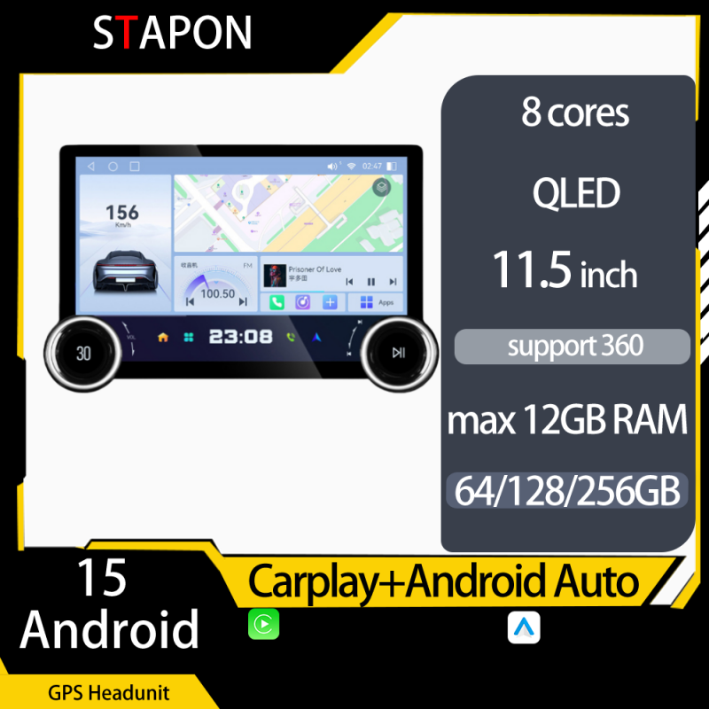 STAPON 11.5inch 64GB 128GB for mazda bt50 2012-2018 android16 1920x1200p 2k screen carplay android auto 8CORE support 360camera car android headunit stereo 4g WiFi Bluetooth 5.0 GPS am FM rear view S115