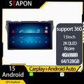 STAPON 13inch 64GB 128GB for celerio alto 2010-2017 android16 1920x1200p 2k screen carplay android auto OCTA CORE support 360camera car android headunit car android stereo WiFi Bluetooth 5.0 GPS FM rear view S133