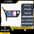 STAPON 10inch for Toyota COROLLA altis 2017-2019 64 128 256GB android16 2k QLED IPS voice command OCTA CORE DSP 4G LTE carplay 360camera car android HEAD UNIT plug play WiFi Bluetooth GPS FM AM rear view