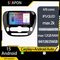 STAPON 9inch for kia soul 2014-2018 android16 64 128 256GB QLED IPS carplay android auto OCTA CORE DSP 4G lte 360camera dashcam car stereo android HEAD UNIT plug play WiFi Bluetooth GPS rear view
