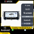 STAPON 10.5inch 4+32GB for toyota prius 2005-2012 android16 carplay android auto 2.5D qled 1k SCREEN quad CORE car android head unit stereo WiFi Bluetooth GPS FM rear view S105