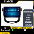 STAPON 13inch 64GB 128GB for xtrail 2014-2020 android16 1920x1200p 2k screen carplay android auto OCTA CORE support 360camera car android headunit car android stereo WiFi Bluetooth 5.0 GPS FM rear view S133