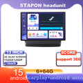 STAPON 13inch 6+64G for isuzu dmax mux 2020-2024 android16 1920x1200p 2k screen carplay android auto OCTA CORE support 360camera car android headunit car android stereo WiFi Bluetooth 5.0 GPS FM rear view S133