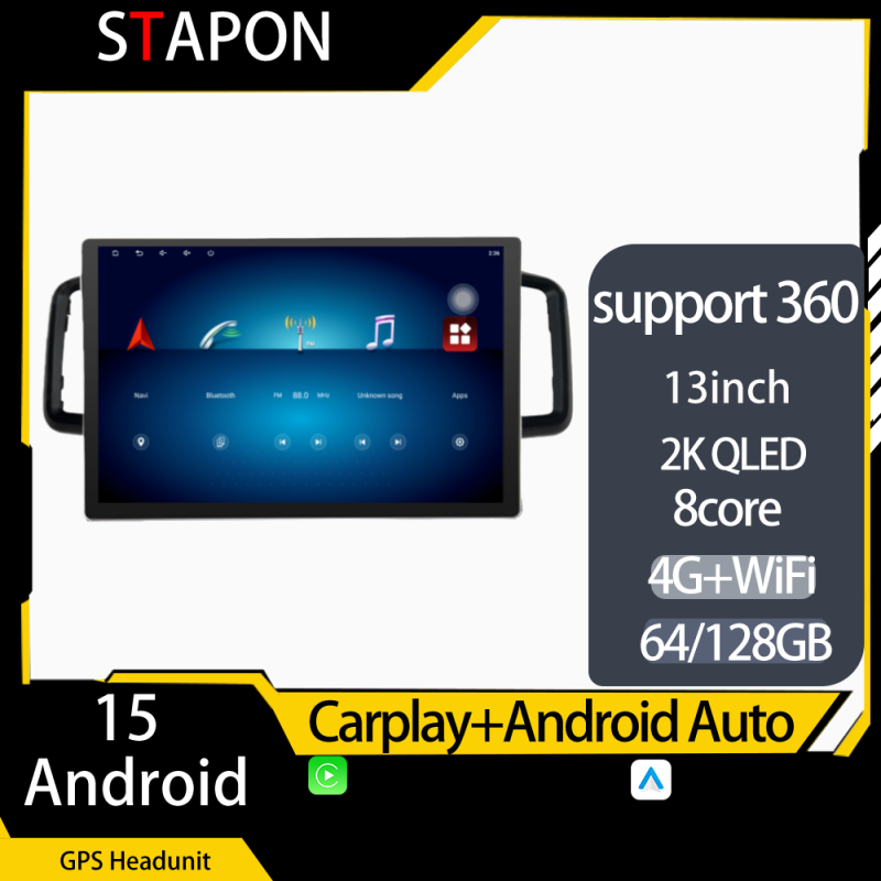 STAPON 13inch 64GB 128GB for freed 2008-2015 android16 1920x1200p 2k screen carplay android auto OCTA CORE support 360camera car android headunit car android stereo WiFi Bluetooth 5.0 GPS FM rear view S133