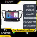 STAPON for toyota alphard 2015-2020 android16 64 128 256GB 10inch QLED OCTA CORE DSP 4G LTE carplay android auto 360camera dashcam car stereo android HEAD UNIT plug play WiFi Bluetooth GPS rear view