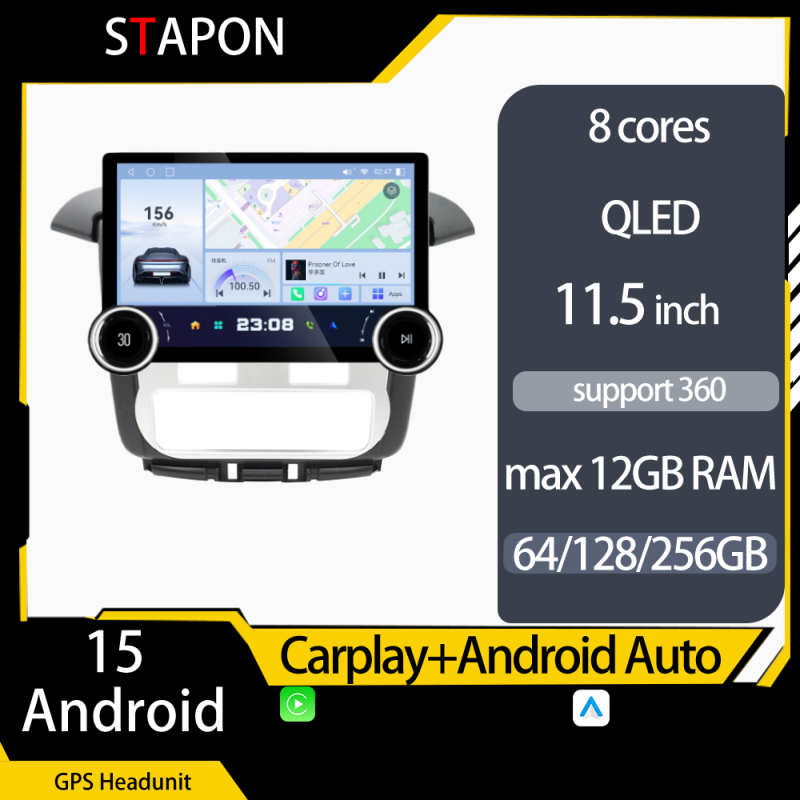 STAPON 11.5inch 64GB 128GB for toyota innova 2012-2015a android16 1920x1200p 2k screen carplay android auto OCTA CORE support 360camera car android headunit car android stereo WiFi Bluetooth 5.0 GPS FM rear view S115