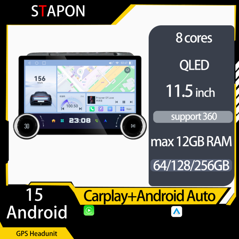 STAPON 11.5inch 64GB 128GB for suzuki xl7 2021-2024 android16 1920x1200p 2k screen carplay android auto 8CORE support 360camera car android headunit stereo 4g WiFi Bluetooth 5.0 GPS am FM rear view S115