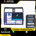 STAPON 13inch 64GB 128GB for prado 2018-2019 android16 2k 1920x1200p screen carplay android auto 2.5D qled SCREEN quad CORE car android headunit car android stereo WiFi Bluetooth 5.0 GPS FM rear view S132