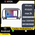 STAPON 9inch for hyundai santafe 2005-2012 android16 64 128 256GB QLED IPS voice command OCTA CORE DSP 4G LTE carplay android auto 360camera dashcam car stereo android HEAD UNIT plug play WiFi Bluetooth GPS