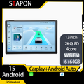 STAPON 13inch 64GB 128GB for prado 2004-2008 android16 2k 1920x1200p screen carplay android auto 2.5D qled SCREEN quad CORE car android headunit car android stereo WiFi Bluetooth 5.0 GPS FM rear view S132
