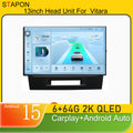 STAPON 13inch 6+64GB for suzuki vitara 2016-2020 android16 2k 1920x1200p screen carplay android auto 2.5D qled SCREEN quad CORE car android headunit car android stereo WiFi Bluetooth 5.0 GPS FM rear view S132
