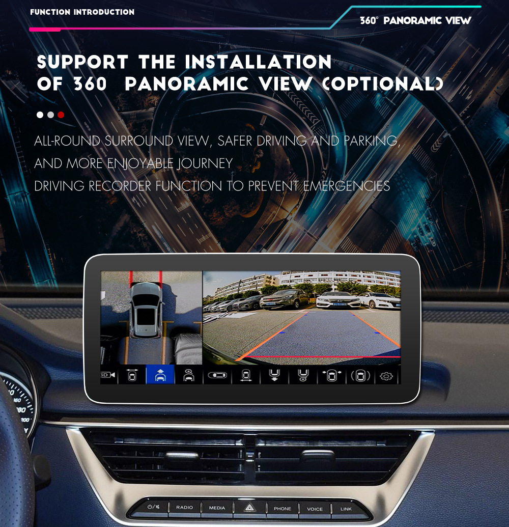STAPON 12.3inch 32 64 128 256GB android16 qled SCREEN carplay android auto support 360 camera voice command OCTA CORE 4G DSP car android head unit car android stereo WiFi Bluetooth 5.0 GPS AM FM RDS rear view 2din S123