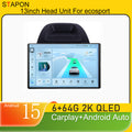 STAPON 13inch 6+64GB for ford ecosport 2018-2021 android16 2k 1920x1200p screen carplay android auto 2.5D qled SCREEN quad CORE car android headunit car android stereo WiFi Bluetooth 5.0 GPS FM rear view S132